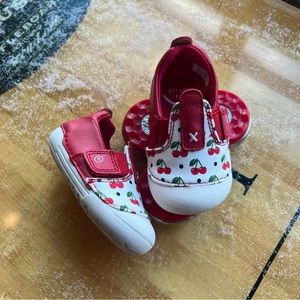 Stride Rite Atlas Cherry Print Slip On Sneaker
